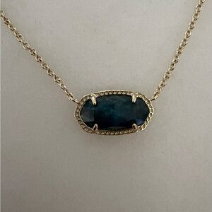 Kendra Scott necklace - sliver chain with blue stone